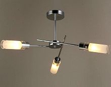 Люстра потолочная трехрожковая Мелодия Света Е27 Хром картинка 